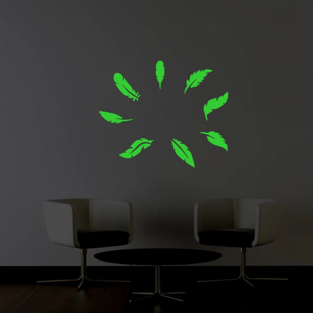 Generic Green Leaf Radium Wall Sticker