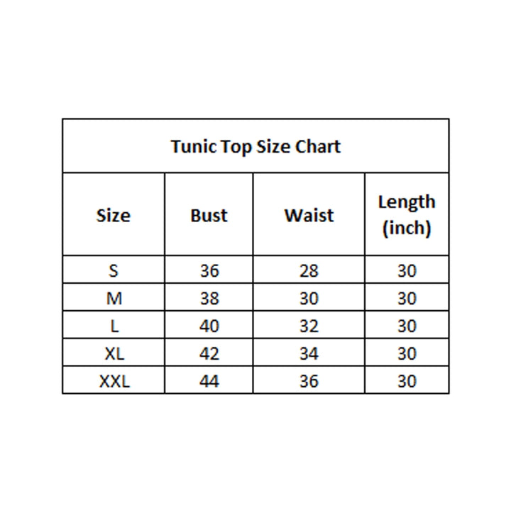 Generic Women's Polyester Printed Roll Up Sleeve Tunic Top (Green - Black)