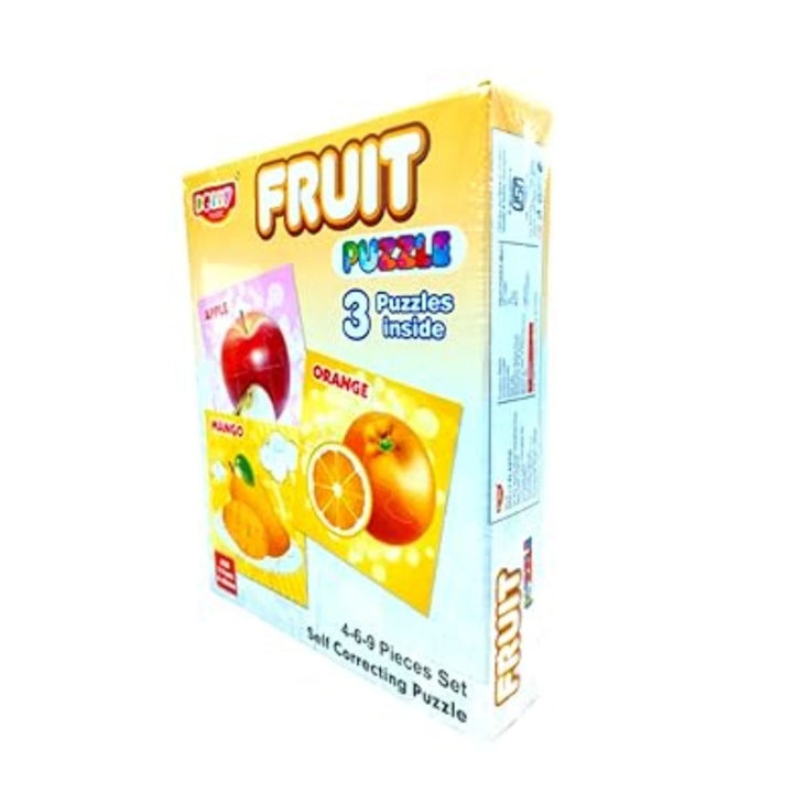 3_Pcs Set Fruit Puzzle | Cardboard | Educational Toys | 3+ Years