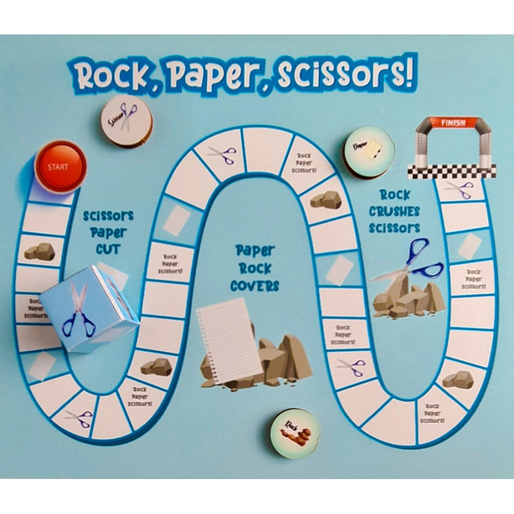 Generic Rock Paper Scissor Wooden Board Game Toys (MultiColor)