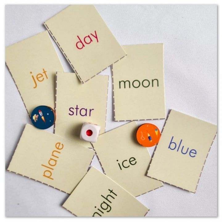 Generic Words in the Air Space Wooden Board Game Toys (MultiColor)