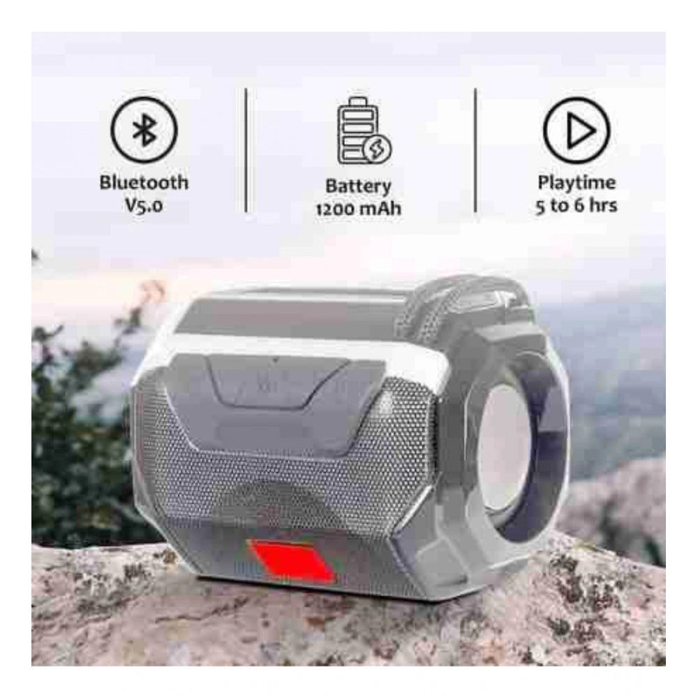 Generic Plastic Rubber Wireless A005 Bluetooth Speaker (Grey)