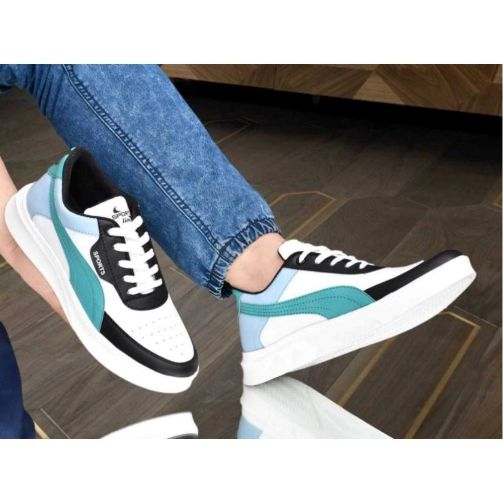 Generic Men's Casual Synthetic Lace-ups Casual Shoes (White)