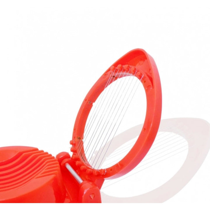 Generic Pack of 4_Plastic Egg Slicer – Stainless Steel Wire Egg Cutter for Even Slices (Color: Assorted )