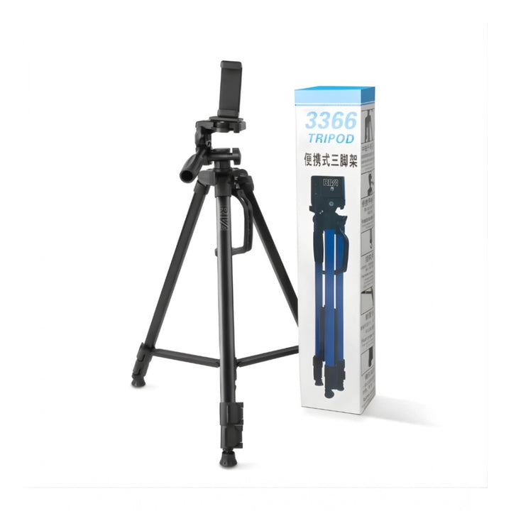 Generic Steel-Plastic Universal 55" Tripod with 360° Pan-Tilt Head