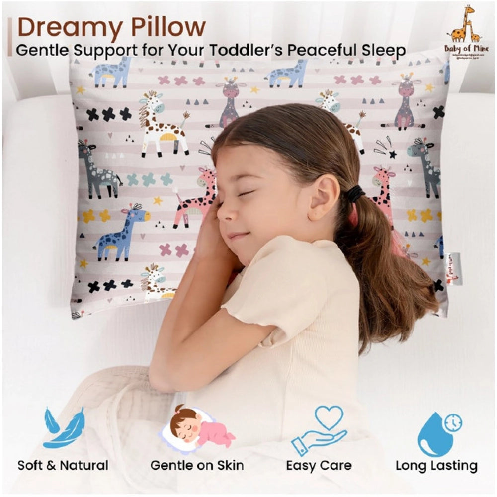 Generic Soft Plush Printed Baby Infant Pillow for Kids Age 1 To 5 Years (Multicolor)