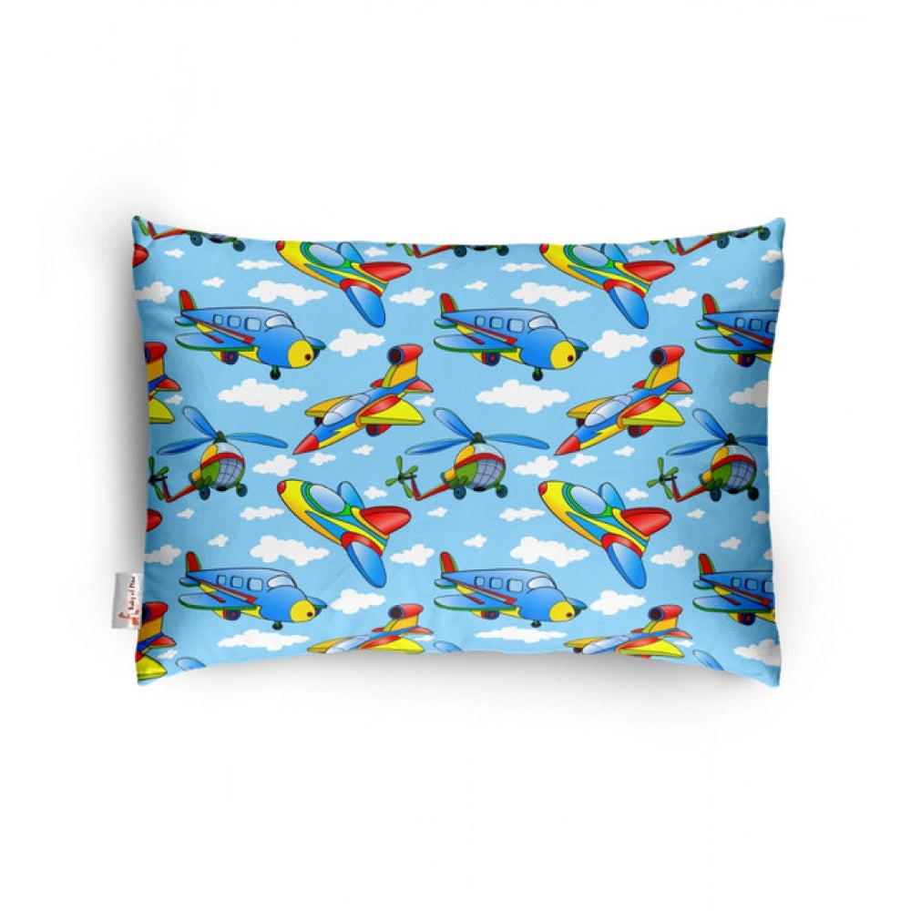 Generic Soft Plush Printed Baby Infant Pillow for Kids Age 1 To 5 Years (Blue)