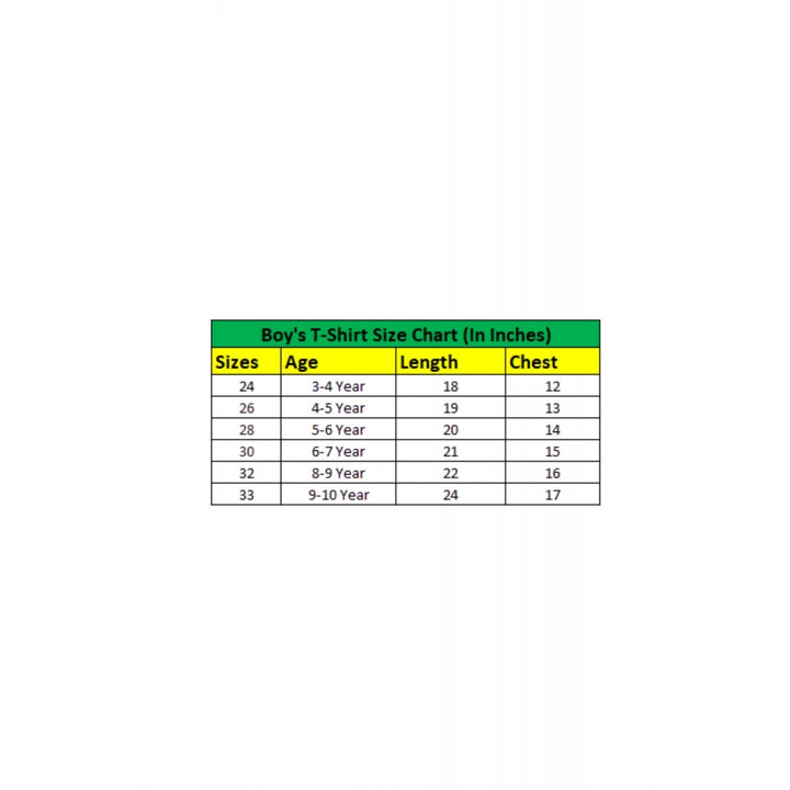 Generic Boy's Cotton Grapic Printed Round Neck T-Shirt (Blue)